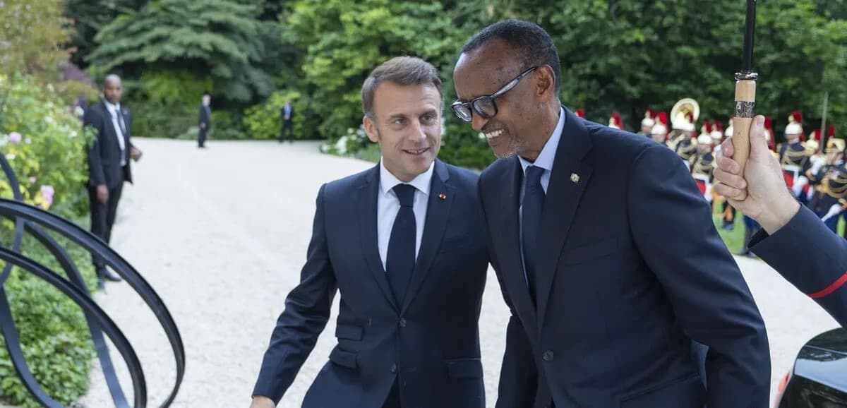 Illustration — Rwanda : Paul Kagame à Paris pour inaugurer un mémorial du génocide des Tutsi avec Emmanuel Macron