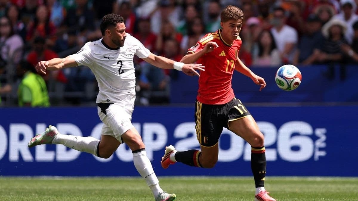 Illustration — Mondial 2026 : l'Égypte arrache le nul face à la Belgique (1-1), un c.s.c. de Hany gâche le rêve des Pharaons