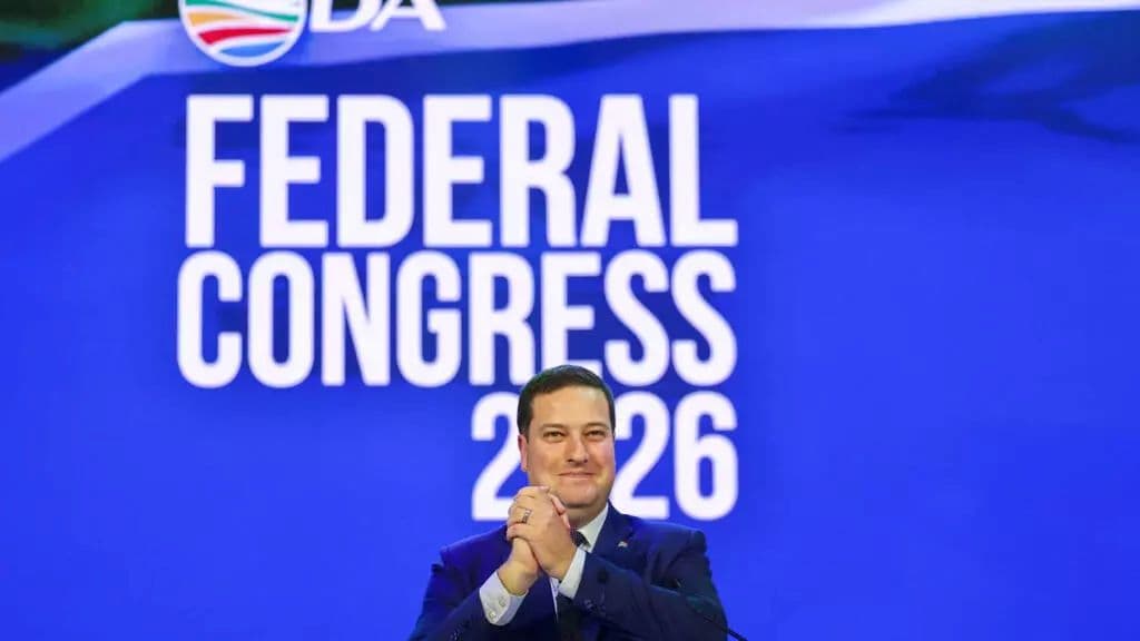 Illustration — Afrique du Sud : Hill-Lewis à la tête de la DA, à 39 ans, il veut battre l'ANC en 2029