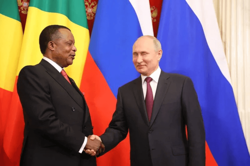 Illustration — Congo Brazzaville : Sassou Nguesso choisit Moscou pour son premier voyage post-réélection. L'Afrique centrale bascule-t-elle vers l'Est ?