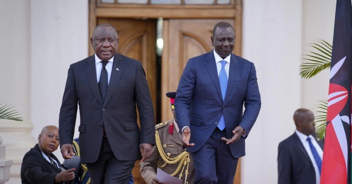 Illustration — Kenya-Afrique du Sud : Ruto à Pretoria pour réparer une relation stratégique sous tension