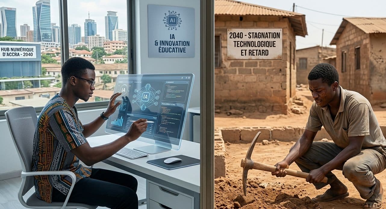 Illustration — IA et éducation en Afrique : les pays qui ratent ce virage maintenant le paieront en 2040