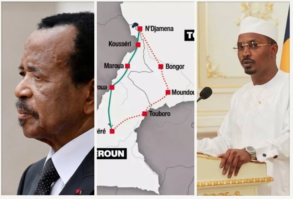 Illustration — Cameroun-Tchad : Yaoundé valide le tracé occidental du rail Ngaoundéré-N'Djamena, N'Djamena dément toute validation et exige un arbitrage entre Biya et Mahamat Idriss Déby