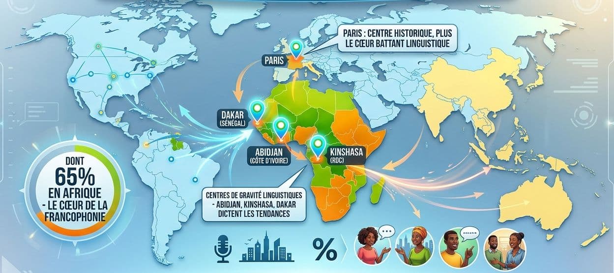 Illustration — 396 millions de francophones et 65% vivent en Afrique: qui tient vraiment les clés du français aujourd'hui?