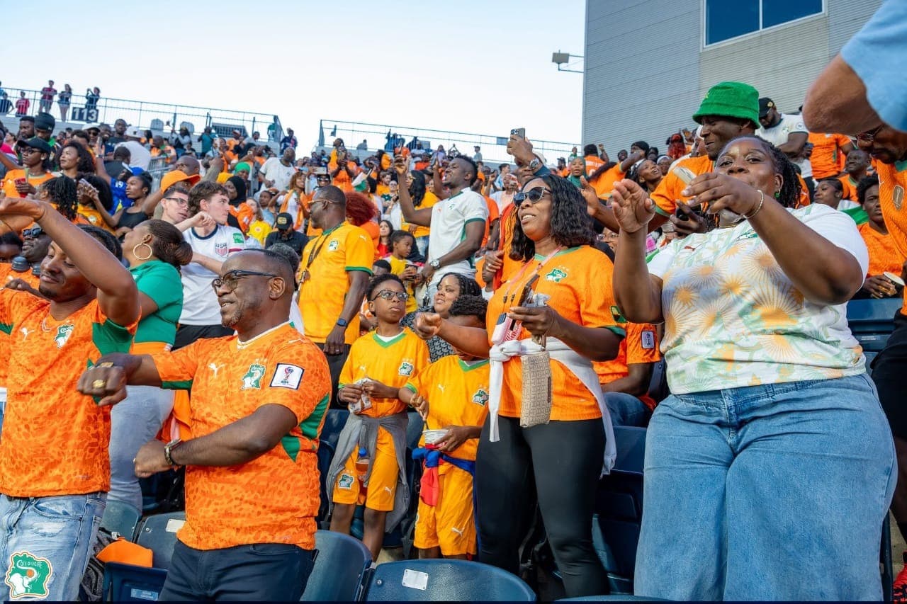 Illustration — Mondial 2026 : la diaspora ivoirienne du Texas se mobilise pour le choc Éléphants-Norvège mardi à Dallas, AT&T Stadium, 19h heure locale