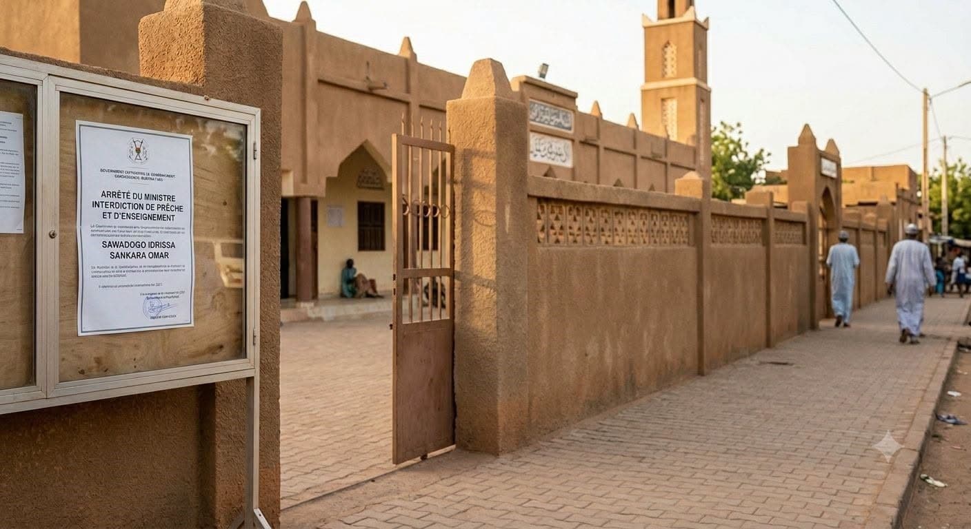 Illustration — Burkina Faso : Omar Sankara et Idrissa Sawadogo interdits de prêche, une association suspendue après la loi sur les libertés religieuses