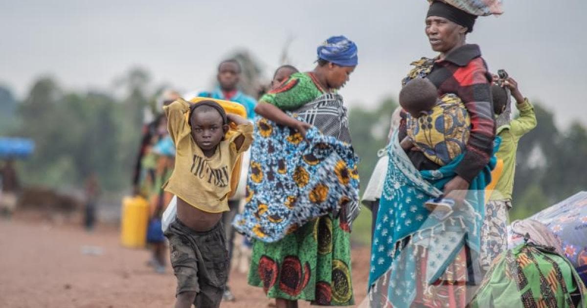 Illustration - RDC : à Walikale, des familles fuient les combats et dorment à même le sol
