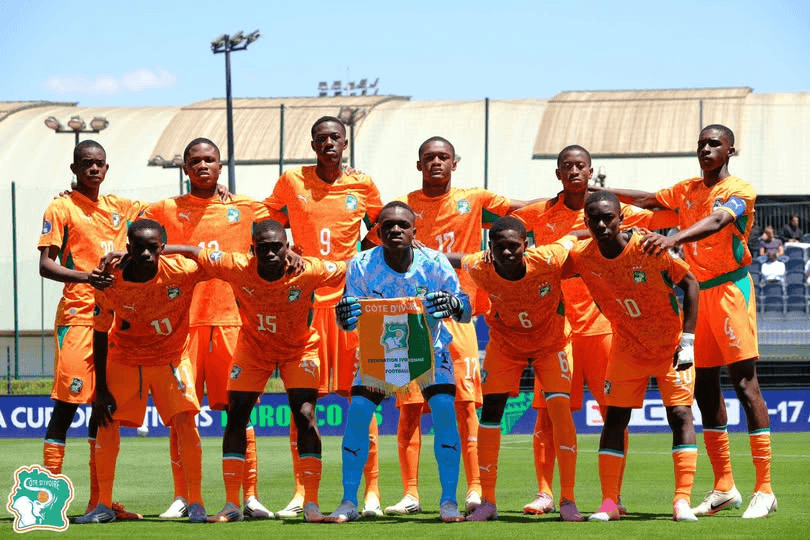 Illustration — CAN U17 : les Éléphanteaux de Côte d'Ivoire qualifiés pour les quarts et pour le Mondial Qatar, le but vient à la 90e+2