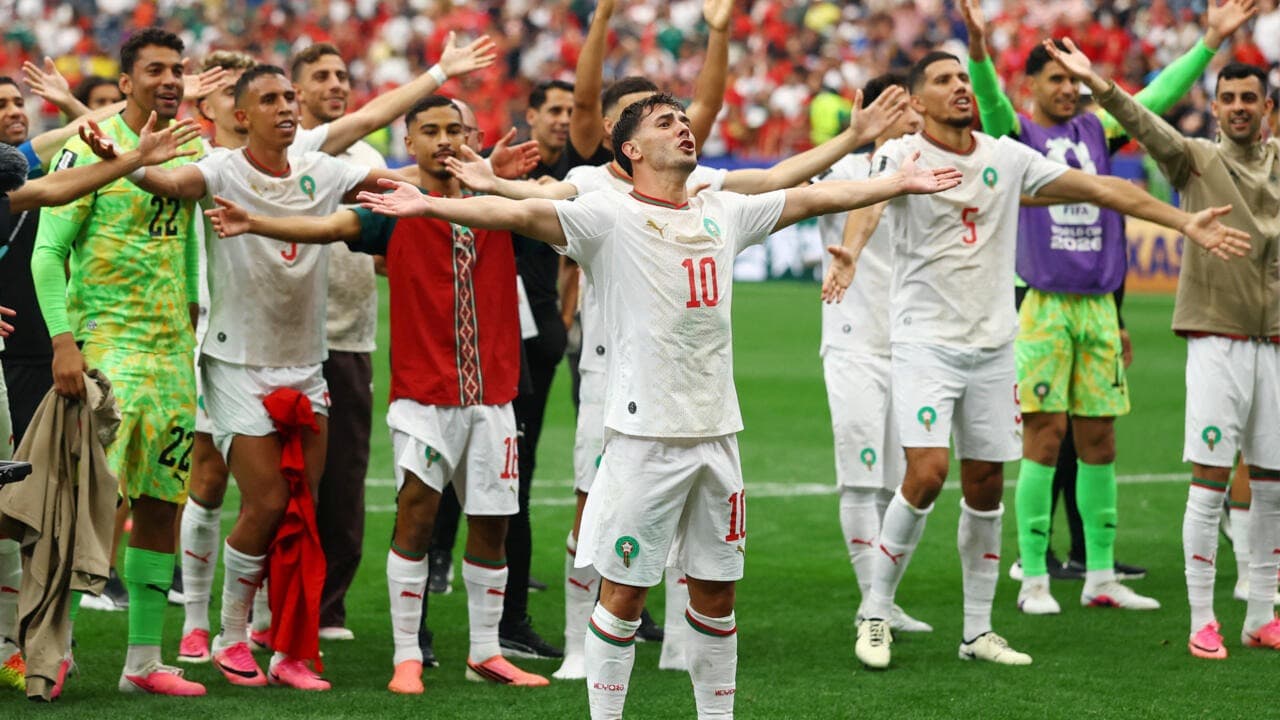 Illustration — Maroc : JOUR J à Boston, les Lions de l'Atlas affrontent la France ce soir en quart de finale, dernier représentant africain du Mondial 2026, trois ans après la demi-finale de 2022