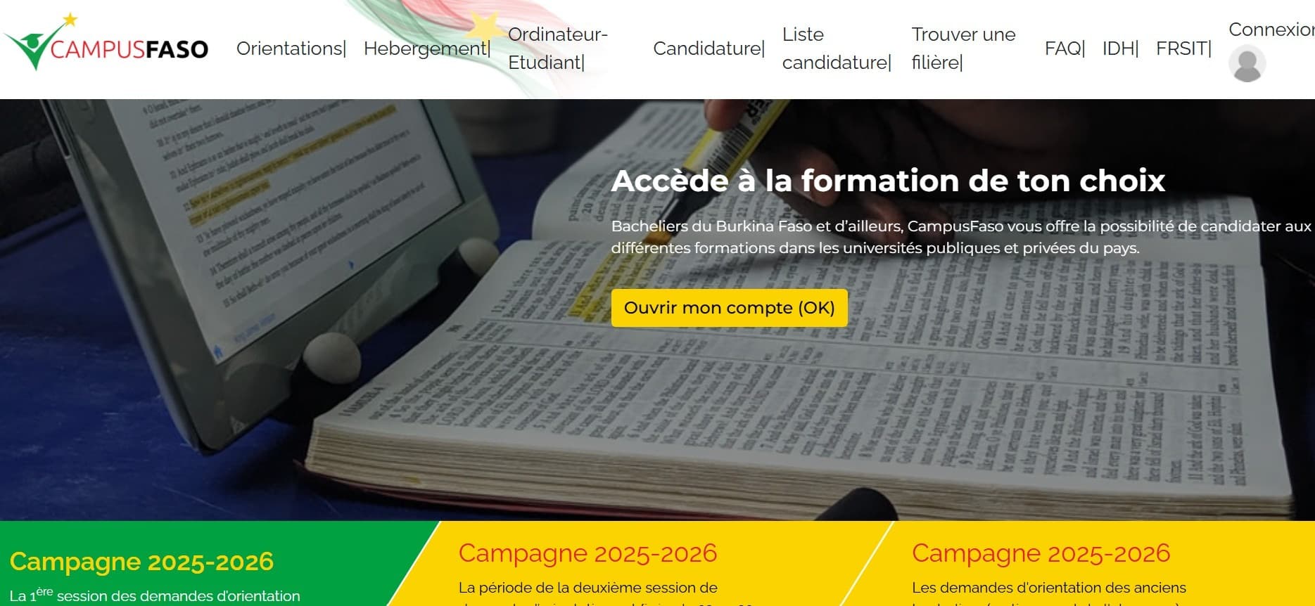 Illustration — Burkina Faso : dès ce lundi, toute demande d'études à l'étranger doit passer par une autorisation ministérielle sur CampusFaso